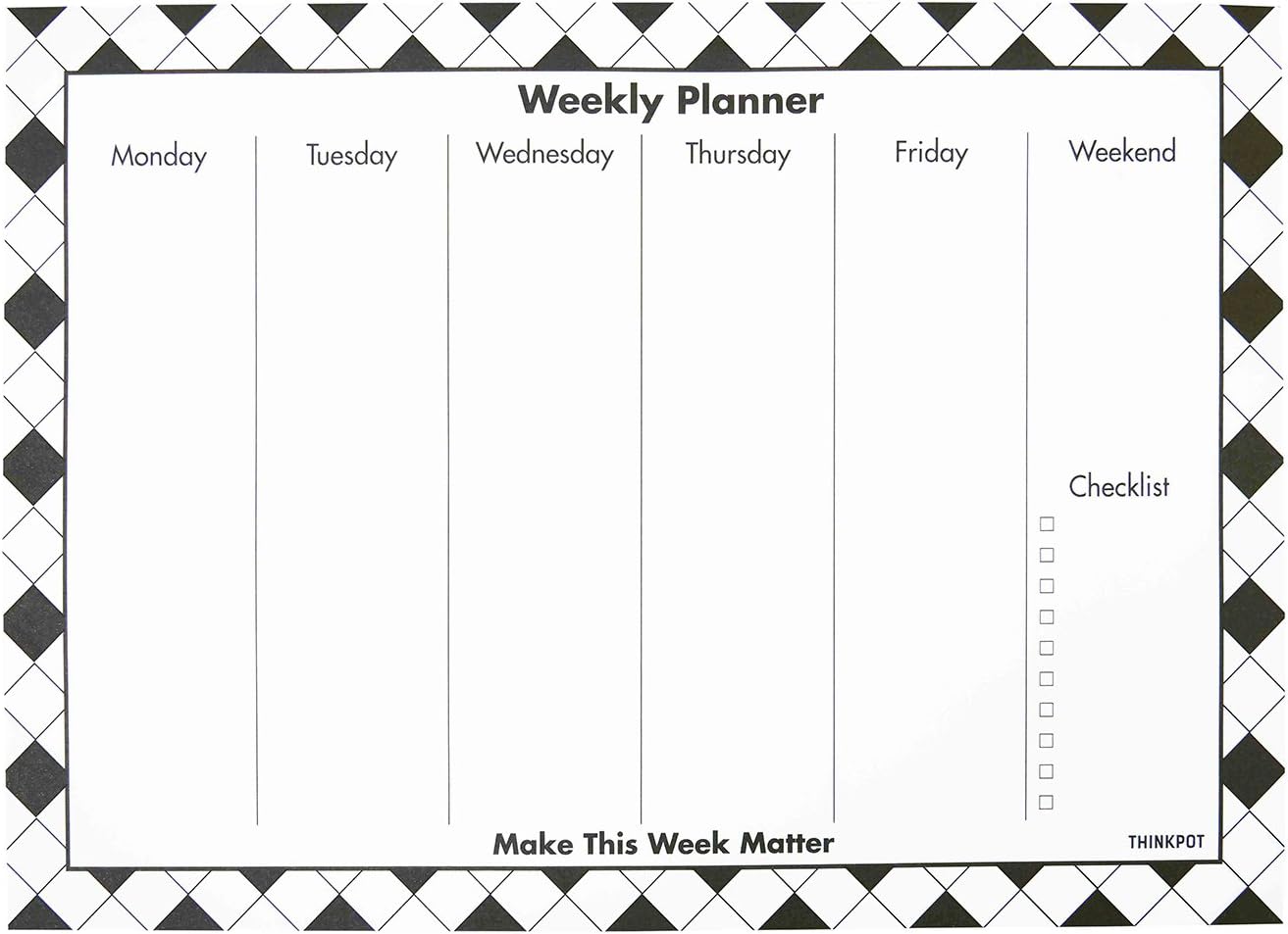 THINKPOT Make This Week Matter Weekly Planner Pad…