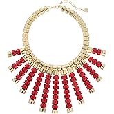 Coiris Layered Cluster Chunky Collar Choker Metal Necklace Fashion Statement Collar Necklace Vintage Exaggerated Chunky Chain