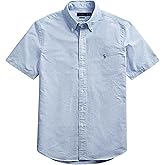 Men's Short Sleeve Classic Fit Oxford Shirt for Business Casual
