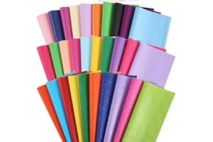 3 Otters 150 Sheets Tissue Paper, 14x20 Inch Tissue Paper for Gift Bags 30 Colors Gift Wrap Supplies Bulk for Crafts Party Decorations Art Projects