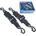 WavesRx Premium Boat & Jet Ski Trailer Transom Tie Down Straps - Adjustable Marine Boat Trailer Strap via Quick Release Buckle - Boats Transom Straps & Watercraft Accessories for Safe Transport