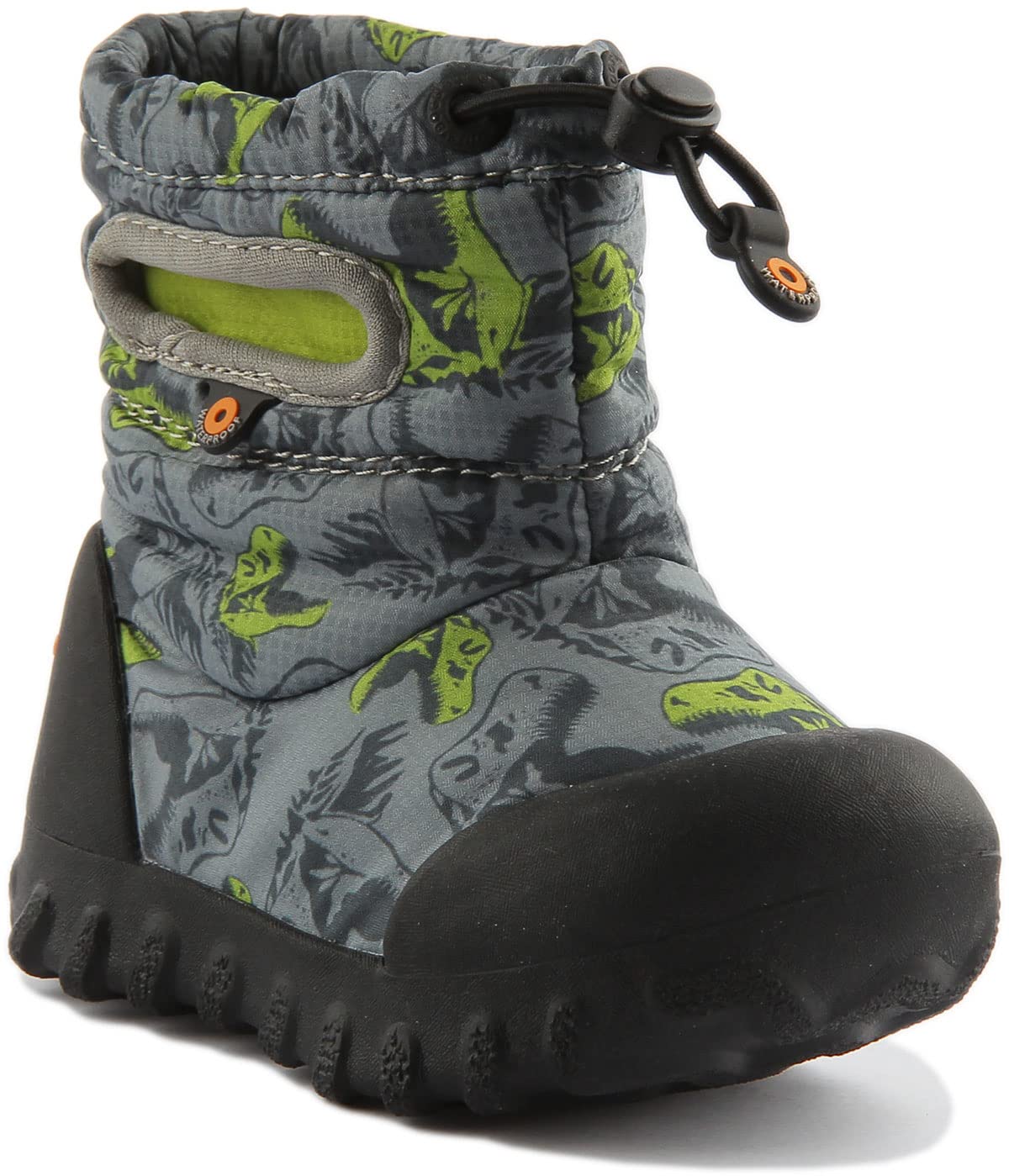 View 2 of ***THIS IS INFANT 5***BOGS Unisex-Child B Moc Snow Boot Big Kid 8-12 Years 5 Big Kid Cool Dinos Print - Gray