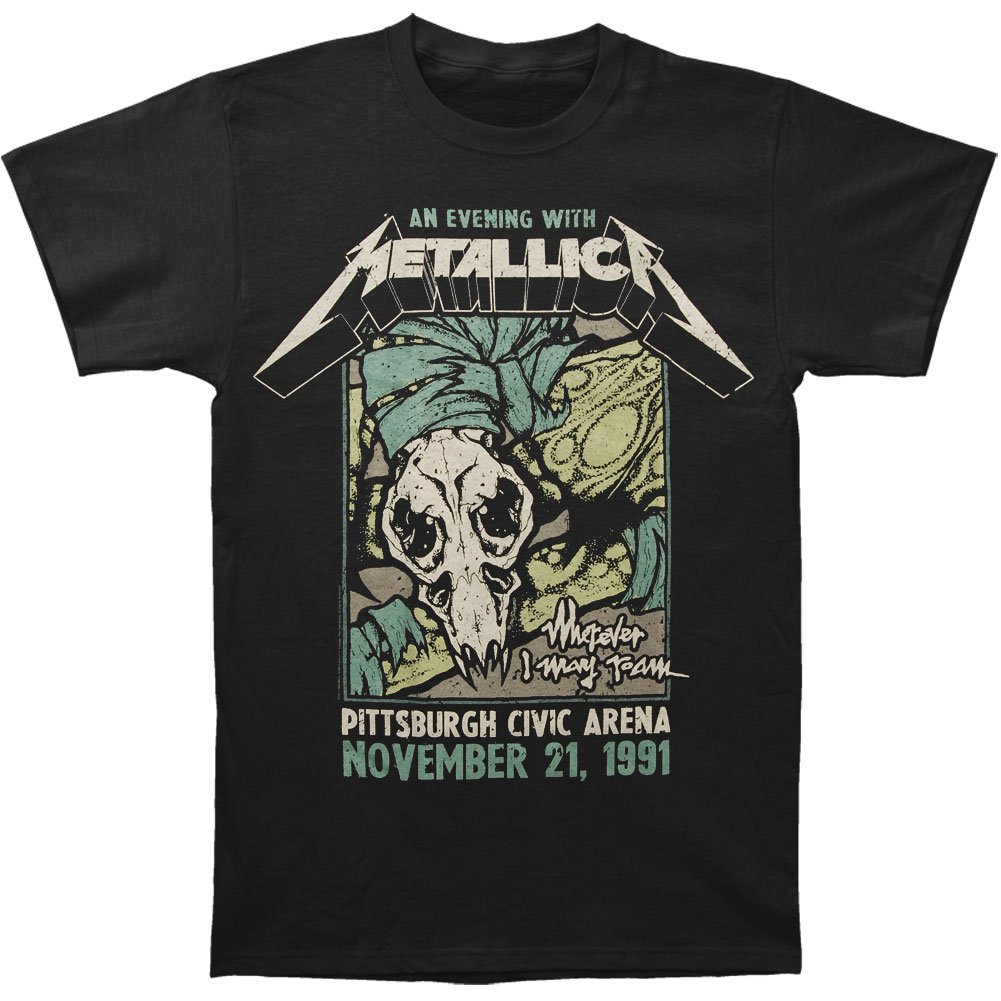 Metallica Pittsburgh Arena T Shirt Black Stellanovelty