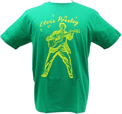 Amazon.com: Elvis Presley Singing T-Shirt / Green (Japan Limited Item!): Clothing