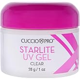 Cuccio Pro Starlite UV Gel &ndash; Clear 1 oz &ndash; Durable Thermal Bonding Gel for Strong, Long-Lasting Manicures &ndash; UV Lamp Compatible &ndash; Maintains Natural Nail Thickness &ndash; Professional Salon Quality