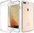 ATGOIN iPhone 7 Plus Case Utmost Hybrid Crystal Clear Flexible TPU Hybrid Protective Shock Absorbing Bumper Case with Clear Back Panel for iPhone 7 Plus 5.5" 2016 - Clear