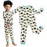 Zip N' Bear Two Piece Boys Pajamas Set - Viscose From Bamboo Pajamas For Kids - Styled By Kardashians – Boys Sleepwear Pjs