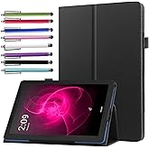 elitegadget Case for Vortex ZTAB10 Tablet/Z TAB 10 Inch Tablet - Slim Lightweight Folio Stand Cover PU Leather Case Cover + 1 Stylus (Black)