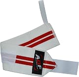 AQF Power Weight Lifting Wrist Wraps Pair 3in x 13in Supports view 7