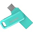 SanDisk 256GB Ultra Dual Drive Go USB Type-C Flash Drive, Mint Green - SDDDC3-256G-G46G