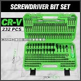 SWANLAKE 232Pcs Ultimate Screwdriver Bit Set CR-V with Ratchet Wrench Case view 2
