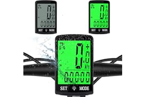 DonDofla Bike Computer and Bicycle Odometer Wireless Big Secrren 3.3IN MPH KM/H Bike Speedometer with Automatic Wake-Up Cycling Old School Speed Tracker Multi-Functions