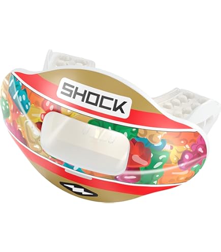 Protège-dents Shock Doctor Max Airflow – Compatible Appareil Dentaire – Taille Unique – Noir