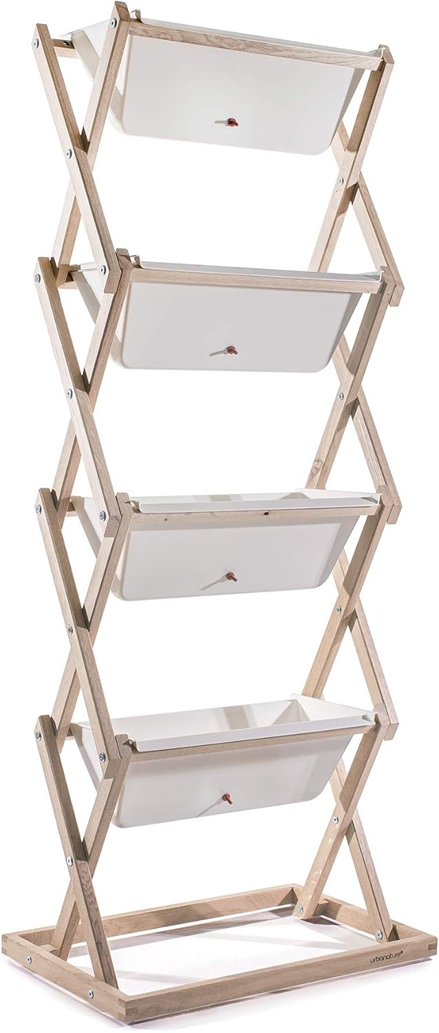 Pflanzgestell pour balcon ou de cuisine, «vertical garden/4 malettes»