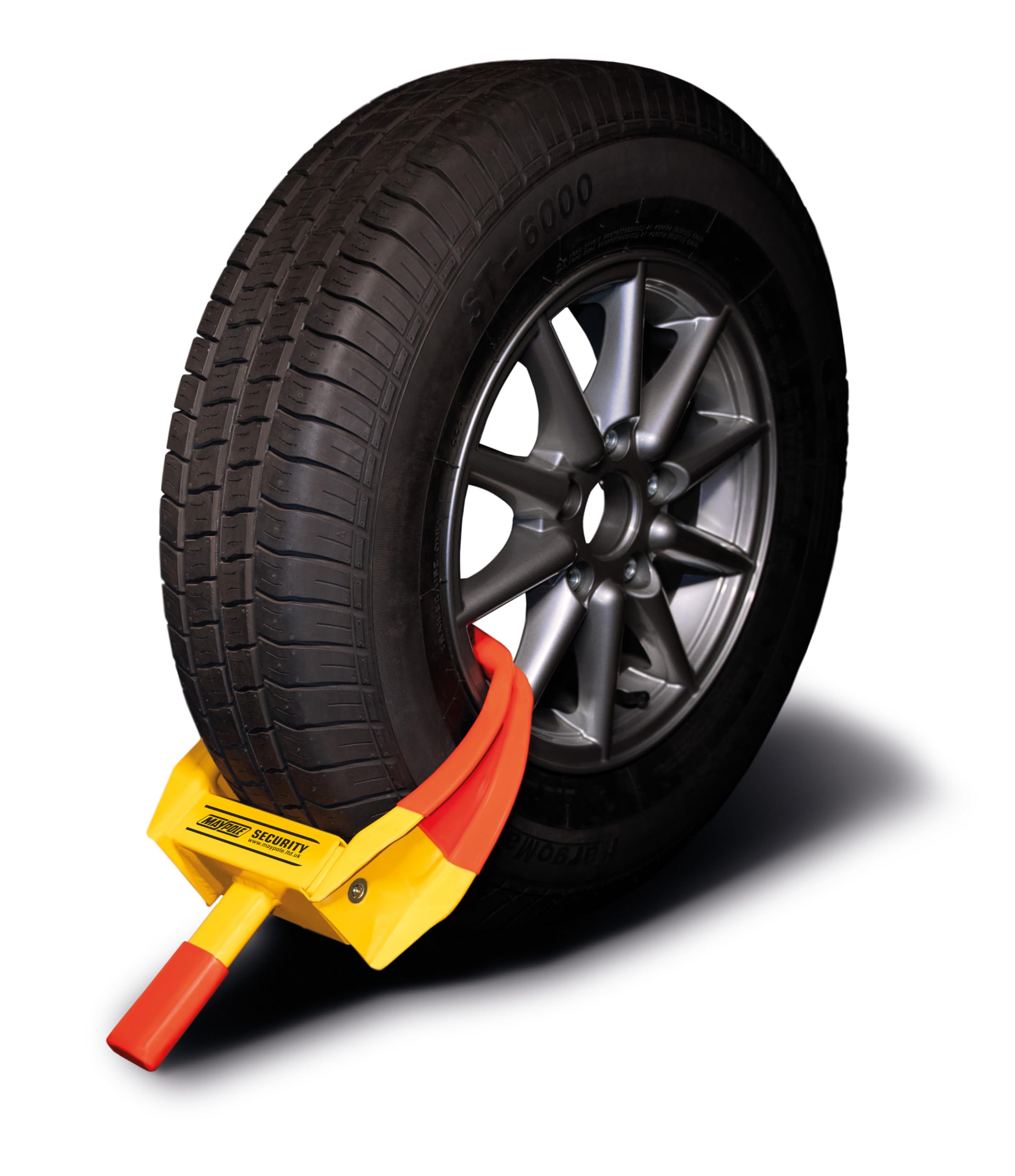 Maypole Universal Wheel Clamp Suitable for Cars, Vans, Motorhomes, Caravans, Trailers Tyre Width 175 mm to 225 mm