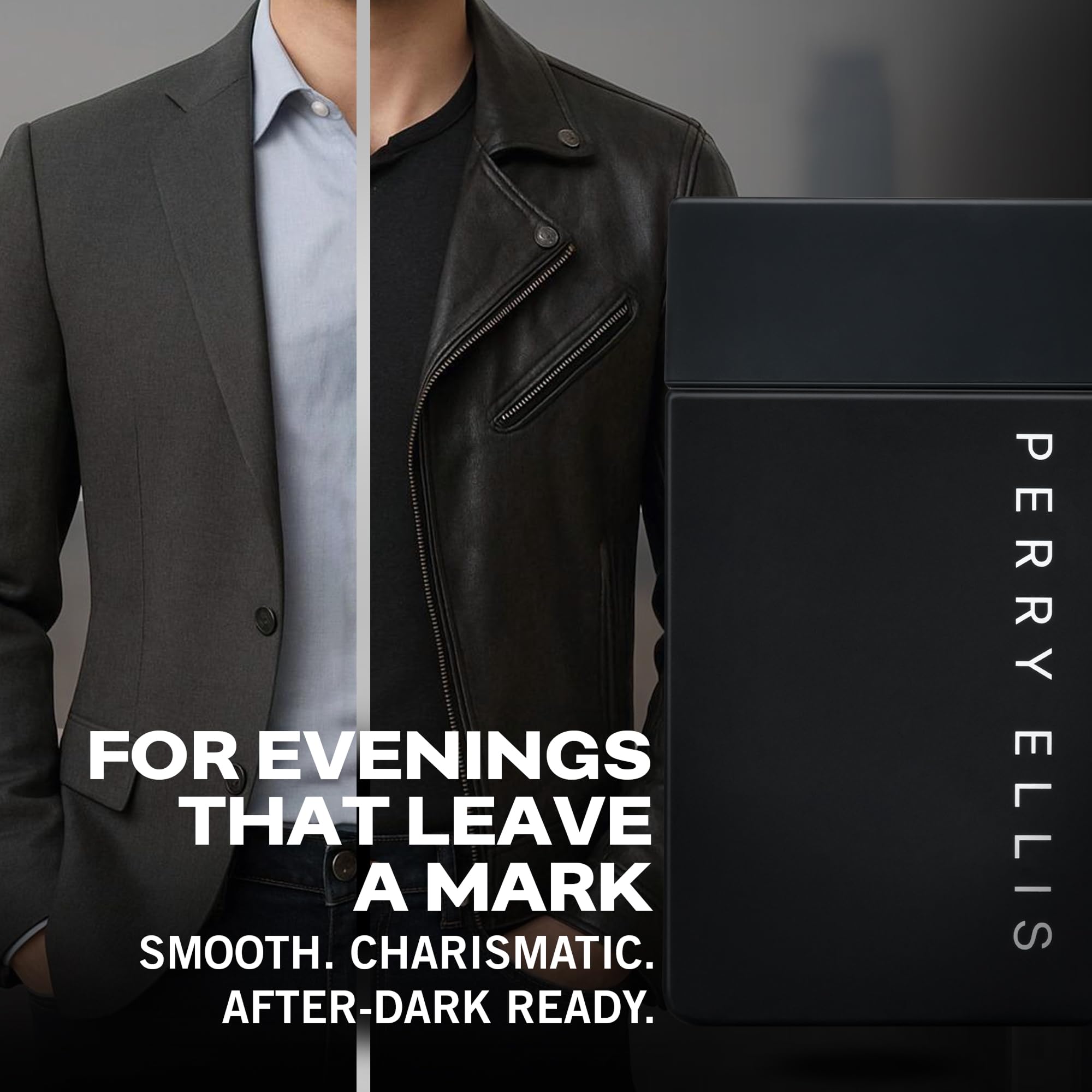 Perry Ellis Midnight Eau De Toilette Spray for Men - Mens Cologne, Long Lasting Perfume, EDT, Fragrance with Notes of Warm Woods, Cinnamon & Amber - 3.4 fl oz (100 mL)