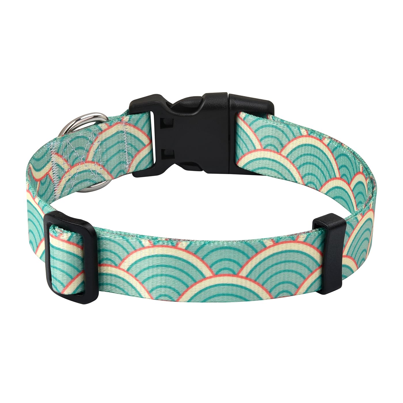 MarukoPet Dog Collar, Adjustable for Small Medium Large Dogs Puppy, Cute Design with Bohemia Floral Tribal Geometric Patterns Boys Girls Dog Collar(Sector-S)