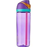 Owala FreeSip Clear Water Bottle with Straw for Sports and Travel, BPA-Free, 25-Ounce, Hint of Grape