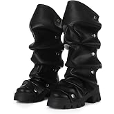 VOMIRA Slouchy Boots for Women Fold Over Boots