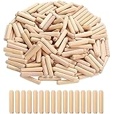 Wooden Dowels Pins, 100 PCS Dowel Rods for DIY and Furniture Woodworking (8mm*40mm)
