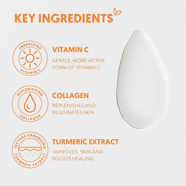 BY NATURE VITAMIN C + COLLAGEN FACE SERUM – RESTORE AND ENERGIZE TIRED SKIN WITH BRIGHTENING VITAMIN C, PLUMPING COLLAGEN, PLUS TEXTURE ENHANCING TURMERIC – PREMIUM SKIN CARE SERUM FOR FACE – 3FL. OZ.