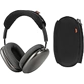 Desing Wish Headphone Cover for Apple AirPods Max, Soft Sports Fabric Replacement Headband Cushion Pad Cover Compatible with Apple AirPods Max Headphone Protector - Black