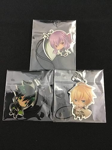 Amazon Co Jp 終わりのセラフ メタルチャームストラップ 3種 優一郎 ミカエラ シノア ホビー