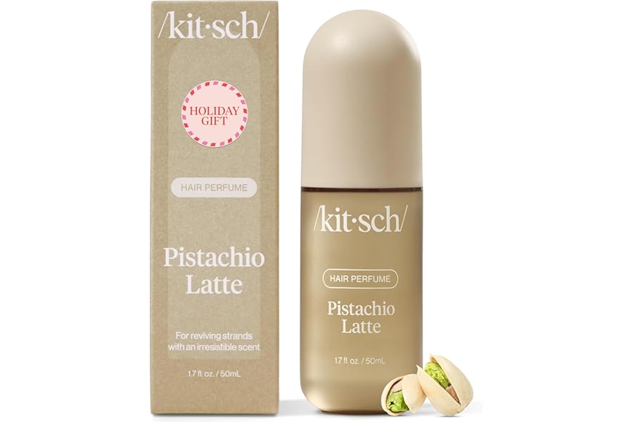 Kitsch Hair Perfume for Women – Pistachio Latte | Clean, Deodorizing & Patented Odor-Eliminating Technology Hair Spray & Body Mist – Freshen Hair, Body & Pillows – Coconut & Warm Coffee Scent – 50mL