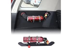 AUNGINSY Car Trunk Fire Extinguisher Holder Mount Fit for Toyot@ FJ Cruiser 2007-2021 Quick Release Roll Bar Fire Extinguisher Mount Bracket Adjustable 2 Clamps Fire Extinguisher Bottle Tie Bracket Accessories