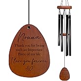 Foyoulame Nonna Memorial Gifts Wind Chimes, Nonna Wind Chimes for Outside, Nonnas Remembrance Sympathy Gifts for Loss of Loved One, Thank You for Being Such an Important Piece of My Life 26" Inches