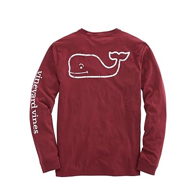 Waffle Vineyard Vines Long Sleeve Whale Shirt Whale Pocket Tee
