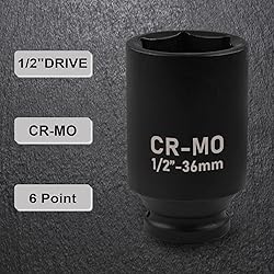 EGOFIX 1/2" Drive Deep Impact Socket, 32mm Metric