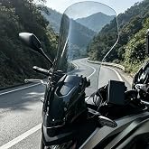 Touring Windshield Front Fairing compatible with Honda NC750X 21-25,Grey | Windscreen Wind Deflector Viser Visor Cover,Improves Highway Comfort NC 750X NC 750 X Accessories 2021 2022 2023 2024 2025