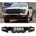 TZD Front Bumper Compatible with Ford F150 2009-2021 Charcoal Gray Bumpers With LED Fog Light Kit (F150, 2021)