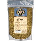 Spice Appeal Winter Savory Ground - Dried Herb Seasoning - 4 oz Pouch | Winter savory ground is a sharp, peppery herb. It adds bold, earthy flavor to meat, stews, and beans.