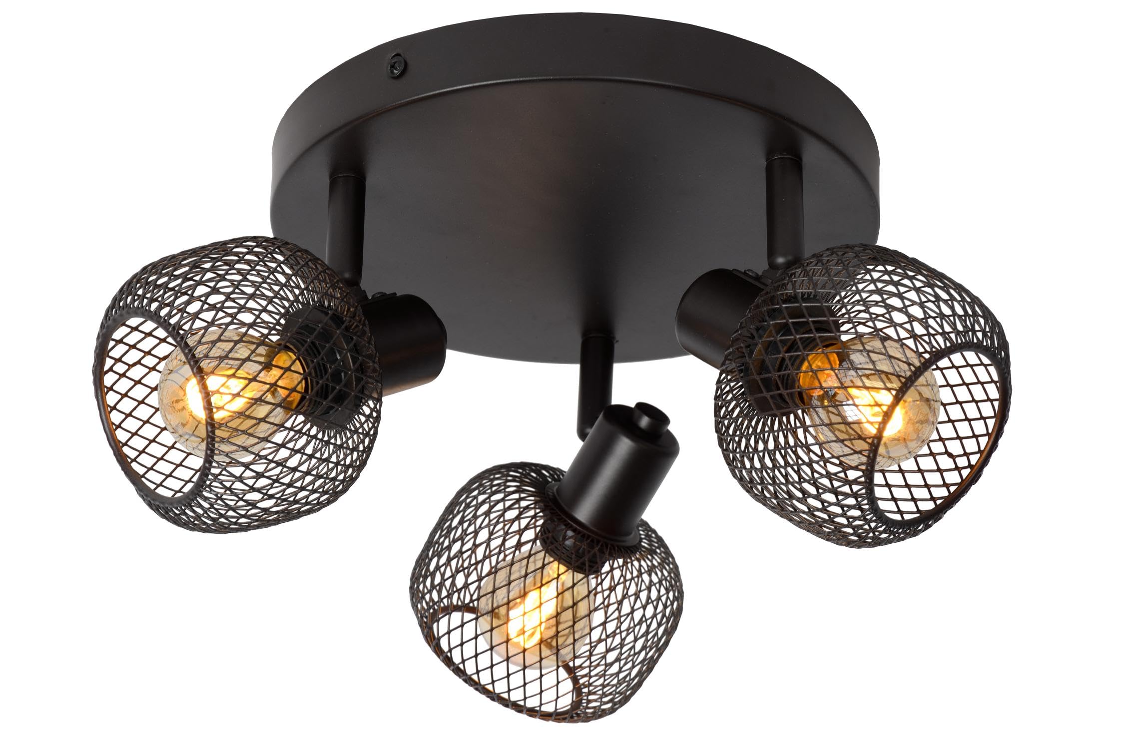 LUCIDE Maren - Ceiling Spotlight - Ø 37 cm - 3xE14 - Black