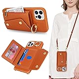 Lipvina for iPhone 12 Pro Case with Card Holder and