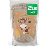 Jiva Organic Ragi Flour 2 Pound Bag (32 ounce) - Finger Millet Flour