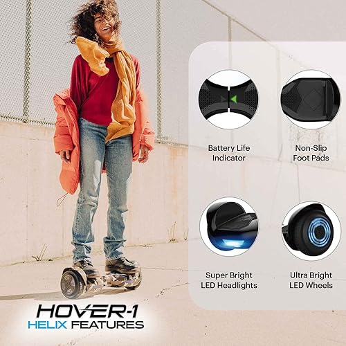 Hover-1 Helix Electric Self Balancing Hoverboard with mph Max