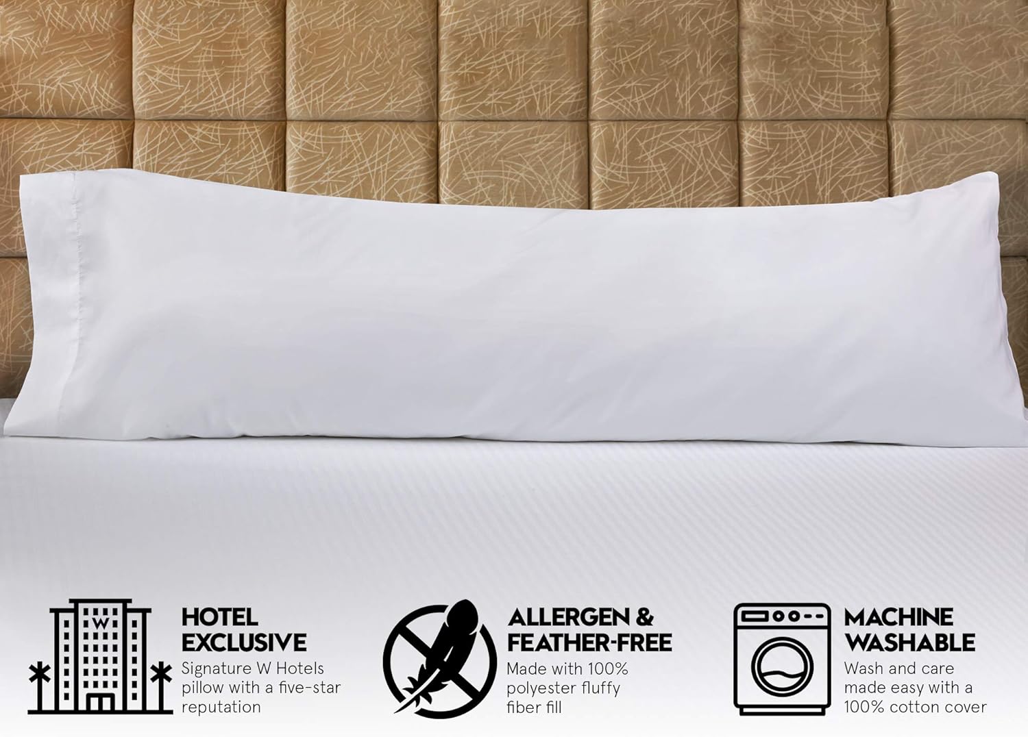 Amazon Com W Hotels Body Pillow Plush Hypoallergenic Body