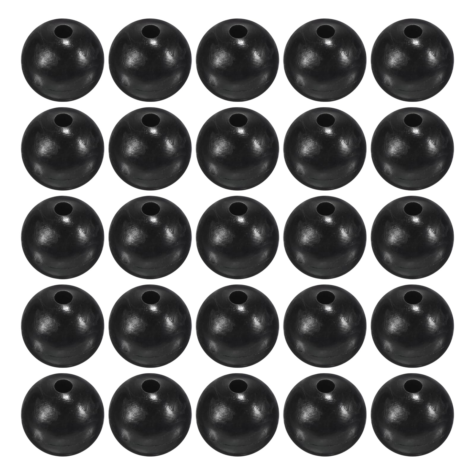 M METERXITY 200 Pcs Glow Fishing Beads - Plastic Luminous Round Soft Bait Egg Lure Rigs Apply to Outdoor Tackle Tool (7mm, Black)
