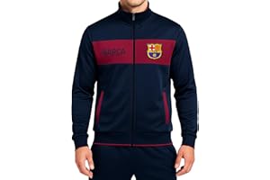 Icon Sports Officially Licensed FC Barcelona Soccer Track Jacket - Unisex Adult - FCB52TJ Navy M