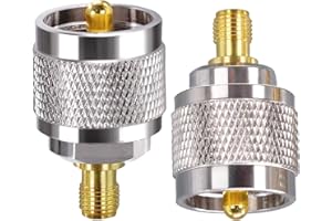 SMA to PL259 Adapter TUOLNK SMA Female to UHF PL-259 Male Coax Connector for CB Radio Antenna SO239 Male Plug to SMA Female J