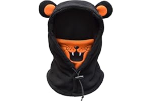 BLUEMARS Kids Balaclava Ski Mask, Boys/Girls Washable Fleece Winter Hat with Face Cover for Windproof