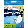Always Infinity Size 2 Super Pads with Wings, 3 Count