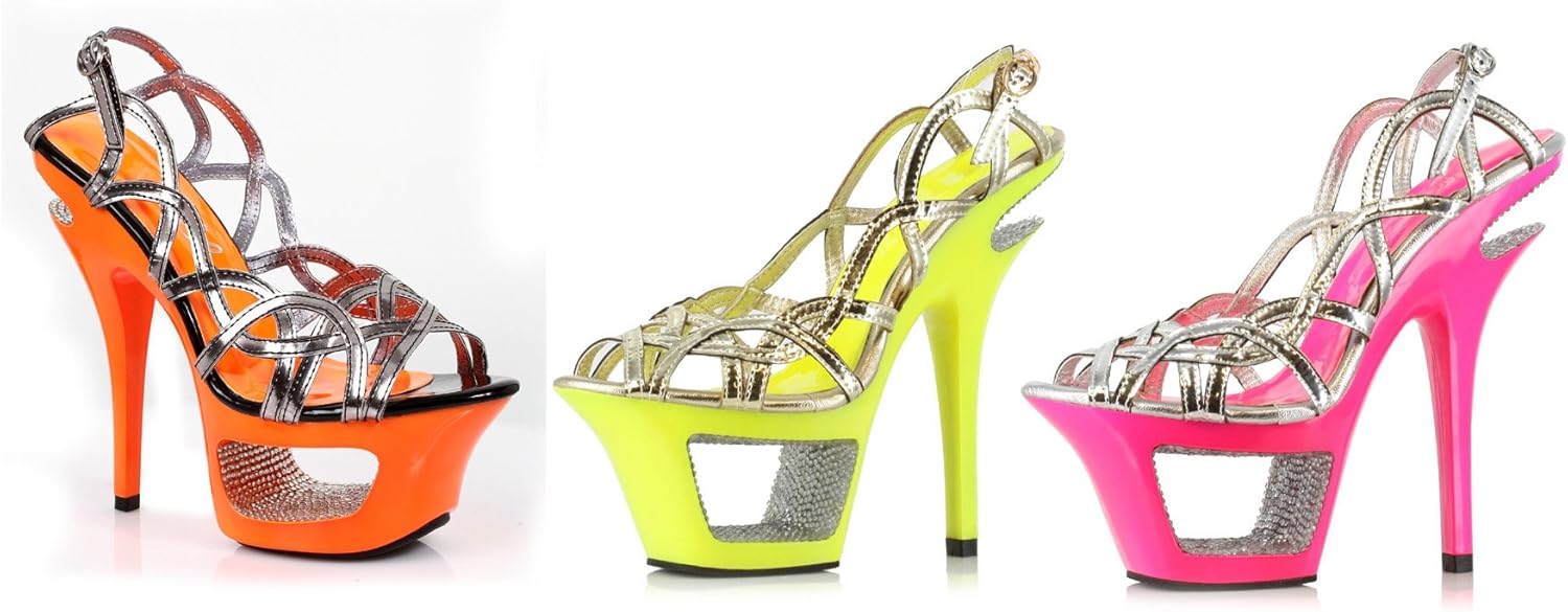 isla heel neon orange