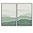 SIGNWIN 2 Piece Framed Canvas Wall Art Minimalism Abstract Style Canvas Prints Home Artwork Decoration for Living Room,Bedroom - 16"x24"x2 Panels