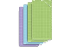 Nicapa 12x24 inch Cutting Mat for Cricut Maker 3/Maker/Explore 3/Air 2/Air/One (4pack-2 x Standardgrip，Lightgrip，Stronggrip) Adhesive&Sticky Variety Cut Mats Set