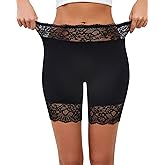 Hibluco Slip Shorts for Under Dresses Women Anti Chafing Shorts Lace Boyshorts Underwear Panties