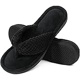 ULTRAIDEAS Women's Popcorn Flip Flop House Slipper with Memory Foam